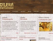 Tablet Screenshot of galeriafantasmagoria.pl